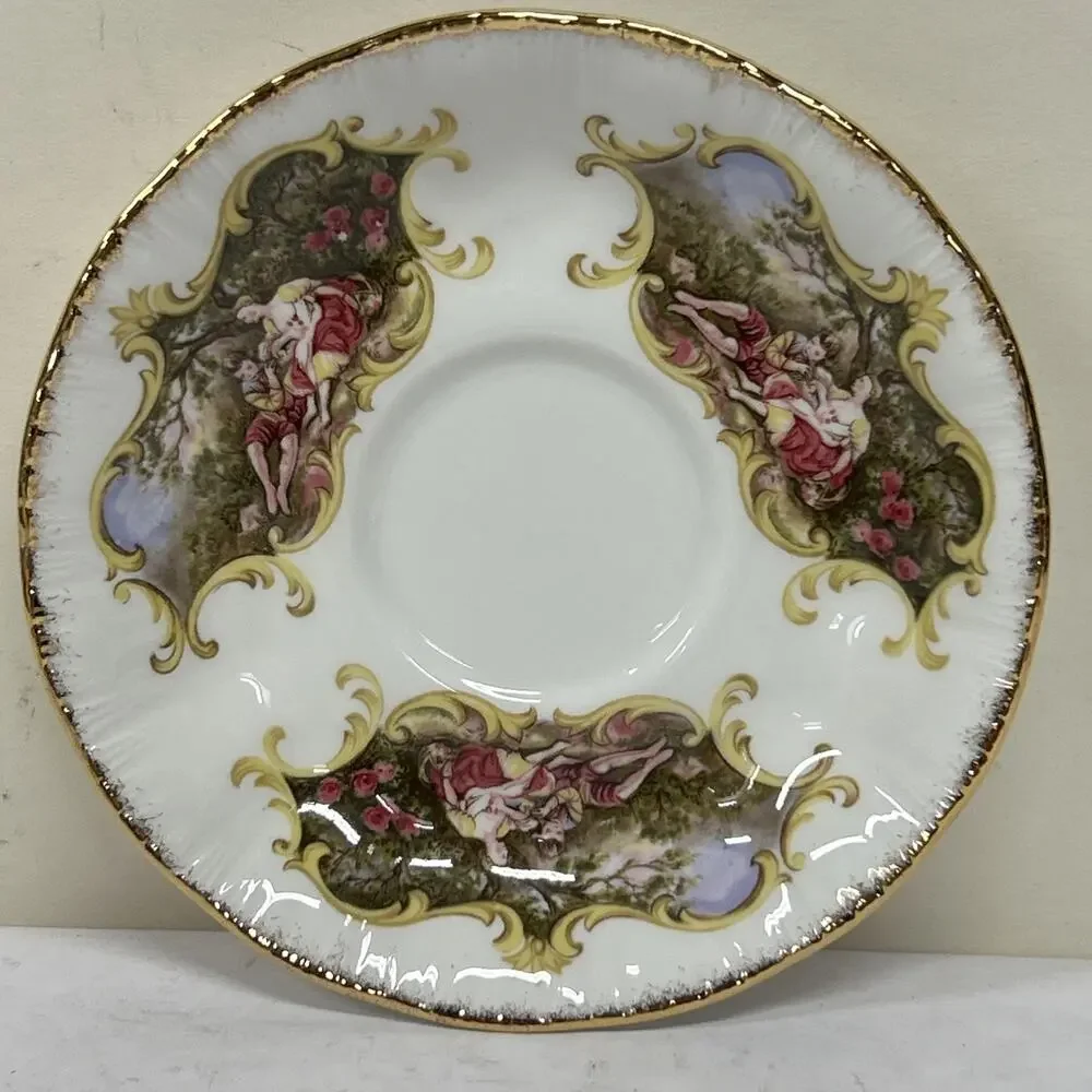 Vintage Paragon Chippendale B Love Story Cup & Saucer Teacup Fine Bone China